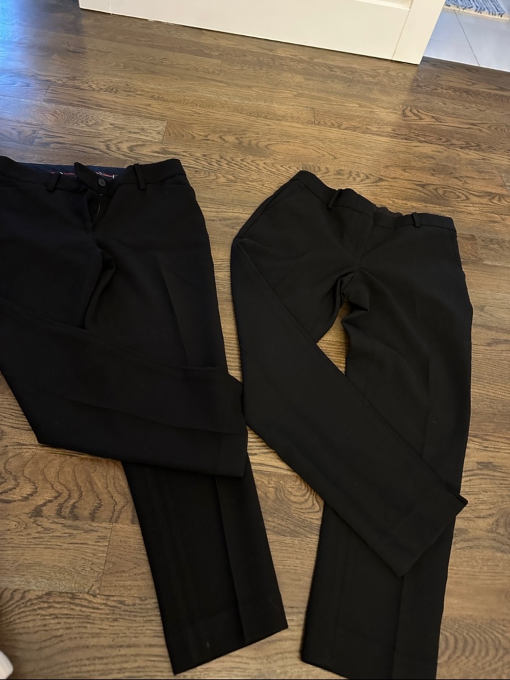 Talbots Black Hampshire Straight-Leg Ankle Dress Trousers